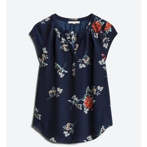 Fun2Fun Walden Split Neck Blouse